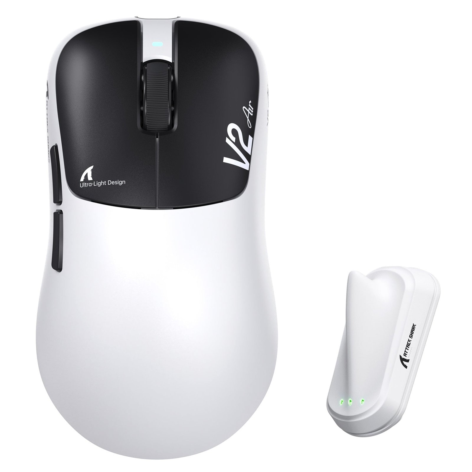 ATTACK SHARK V2 AIR PAW3955MAX Ergonomic Wireless Gaming Mouse Sale price$67.99 Regular price$79.99 product photo from Attackshark