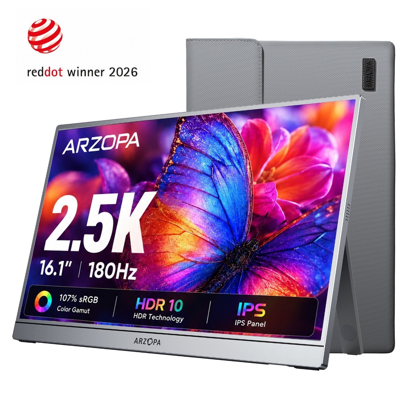 Arzopa Z3FC 16.1" 2.5K 180Hz Portable Gaming Monitor FreeSync - Arzopa product photo from Arzopa