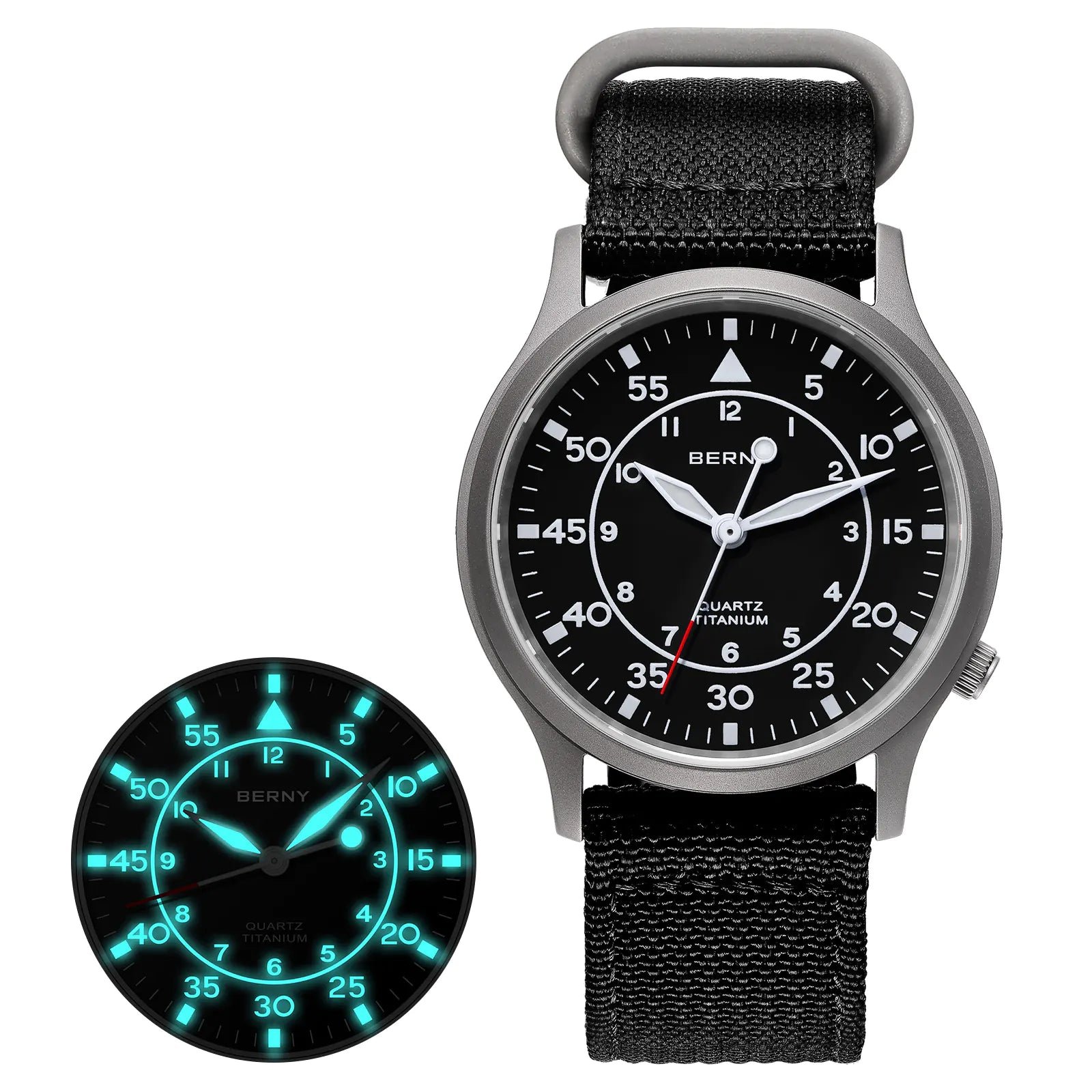 Berny Men Quartz Titanium Watch T2566M product photo from Berny Watch